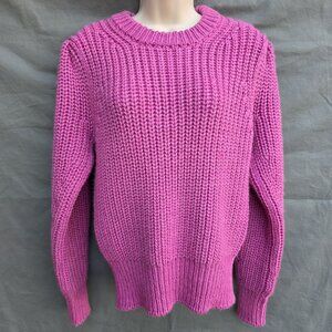 Isabel Marant Etoile Sz 36 I 4 Pink Pleane Sweater Puff Sleeves Jumper Wool
